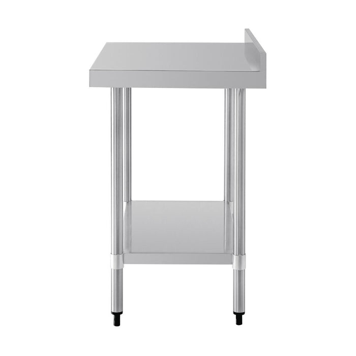 Vogue Stainless Steel Prep Table with Splashback 900mm - T380