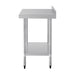 Vogue Stainless Steel Prep Table with Splashback 900mm - T380