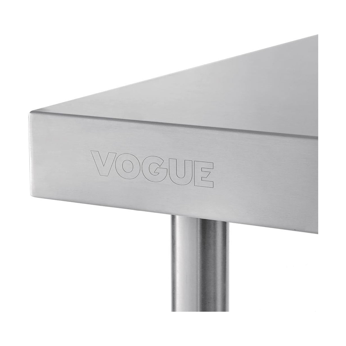 Vogue Stainless Steel Prep Table with Splashback 900mm - T380