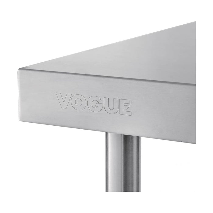 Vogue Stainless Steel Prep Table with Splashback 900mm - T380