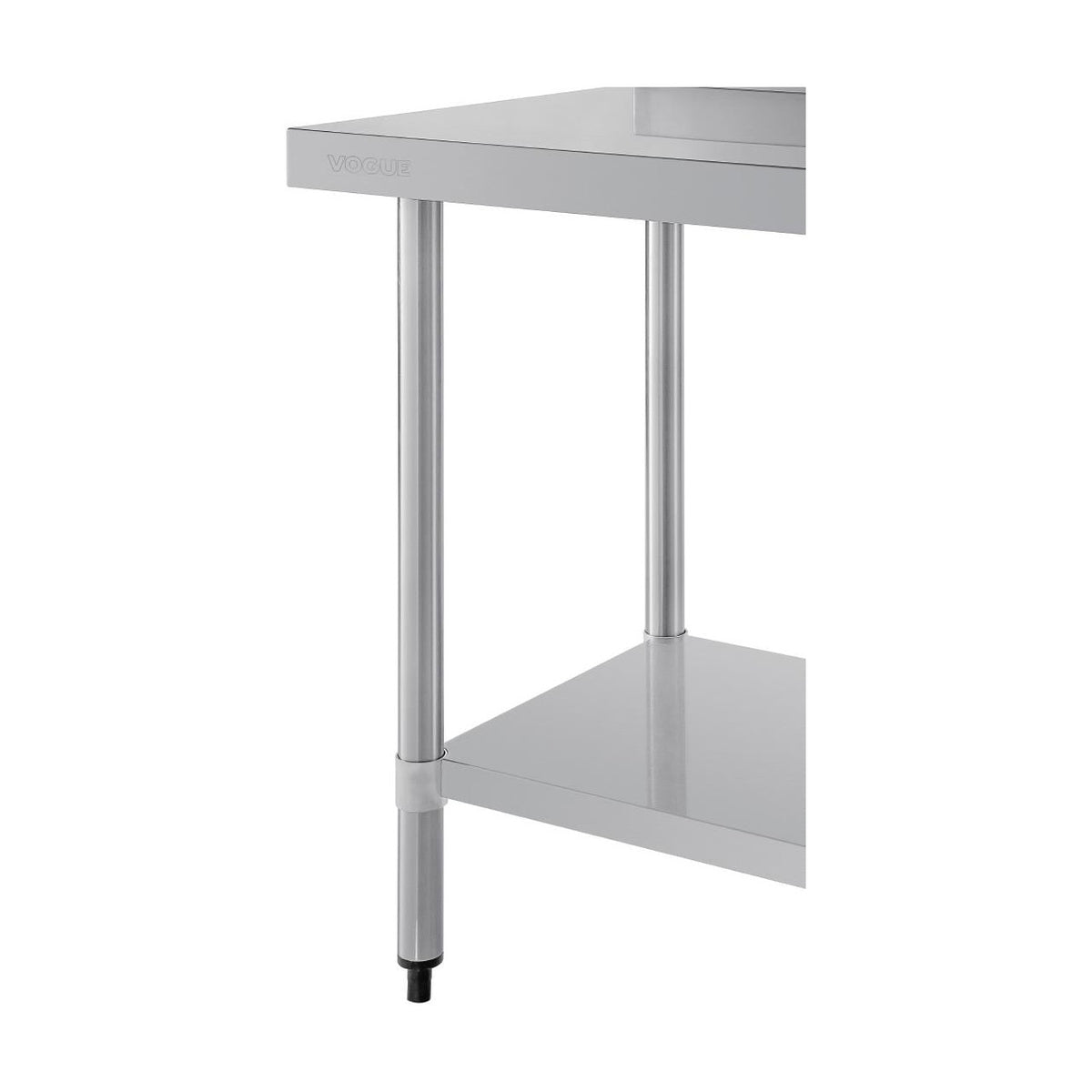 Vogue Stainless Steel Prep Table with Splashback 900mm - T380