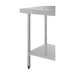 Vogue Stainless Steel Prep Table with Splashback 900mm - T380