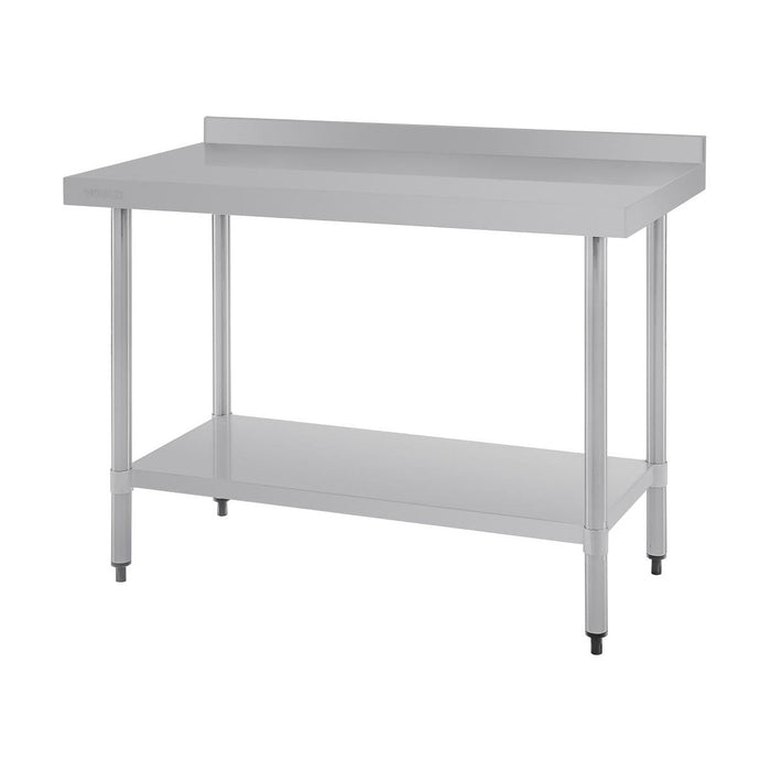 Vogue Stainless Steel Prep Table with Splashback 1200mm - T381