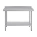 Vogue Stainless Steel Prep Table with Splashback 1200mm - T381