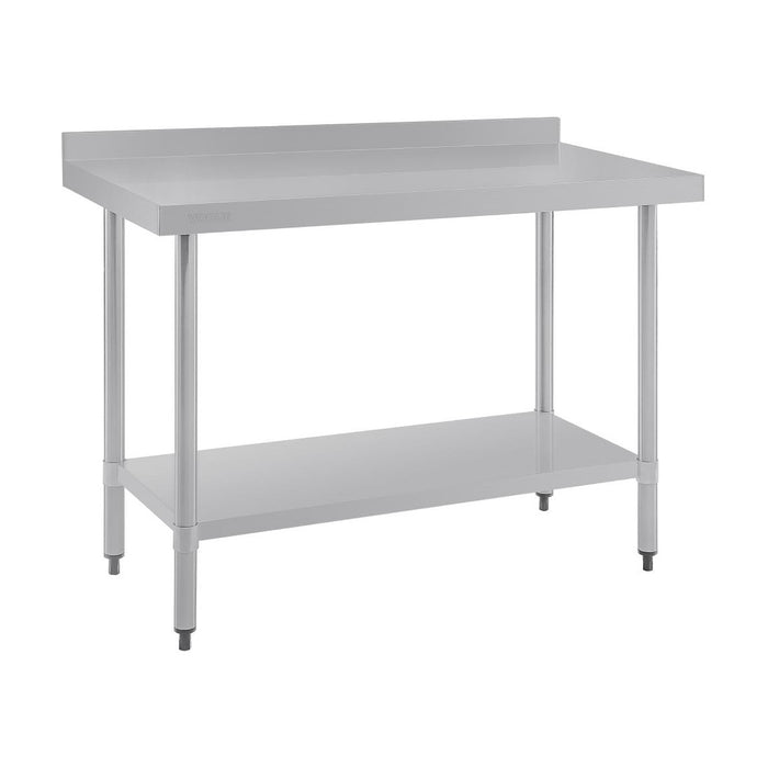 Vogue Stainless Steel Prep Table with Splashback 1200mm - T381
