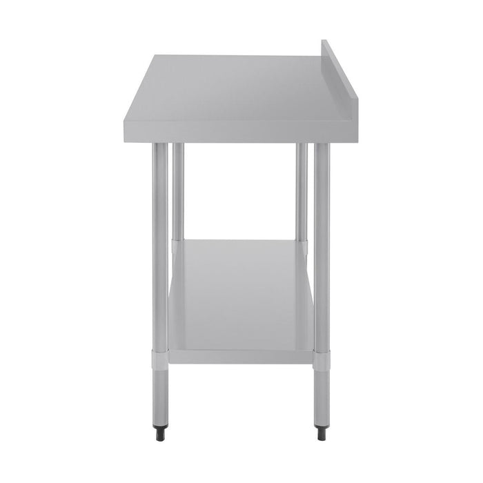 Vogue Stainless Steel Prep Table with Splashback 1200mm - T381