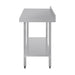 Vogue Stainless Steel Prep Table with Splashback 1200mm - T381