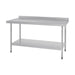 Vogue Stainless Steel Prep Table with Splashback 1500mm - T382