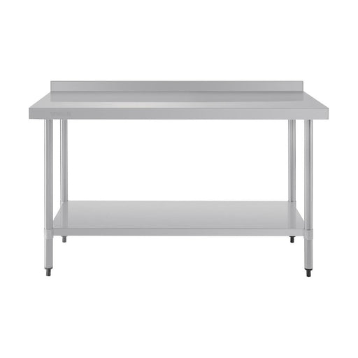 Vogue Stainless Steel Prep Table with Splashback 1500mm - T382