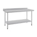 Vogue Stainless Steel Prep Table with Splashback 1500mm - T382