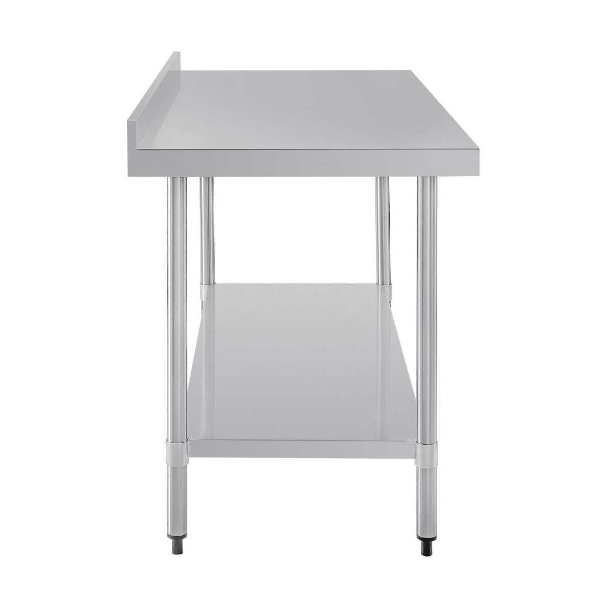 Vogue Stainless Steel Prep Table with Splashback 1500mm - T382