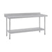 Vogue Stainless Steel Prep Table with Splashback 1800mm - T383