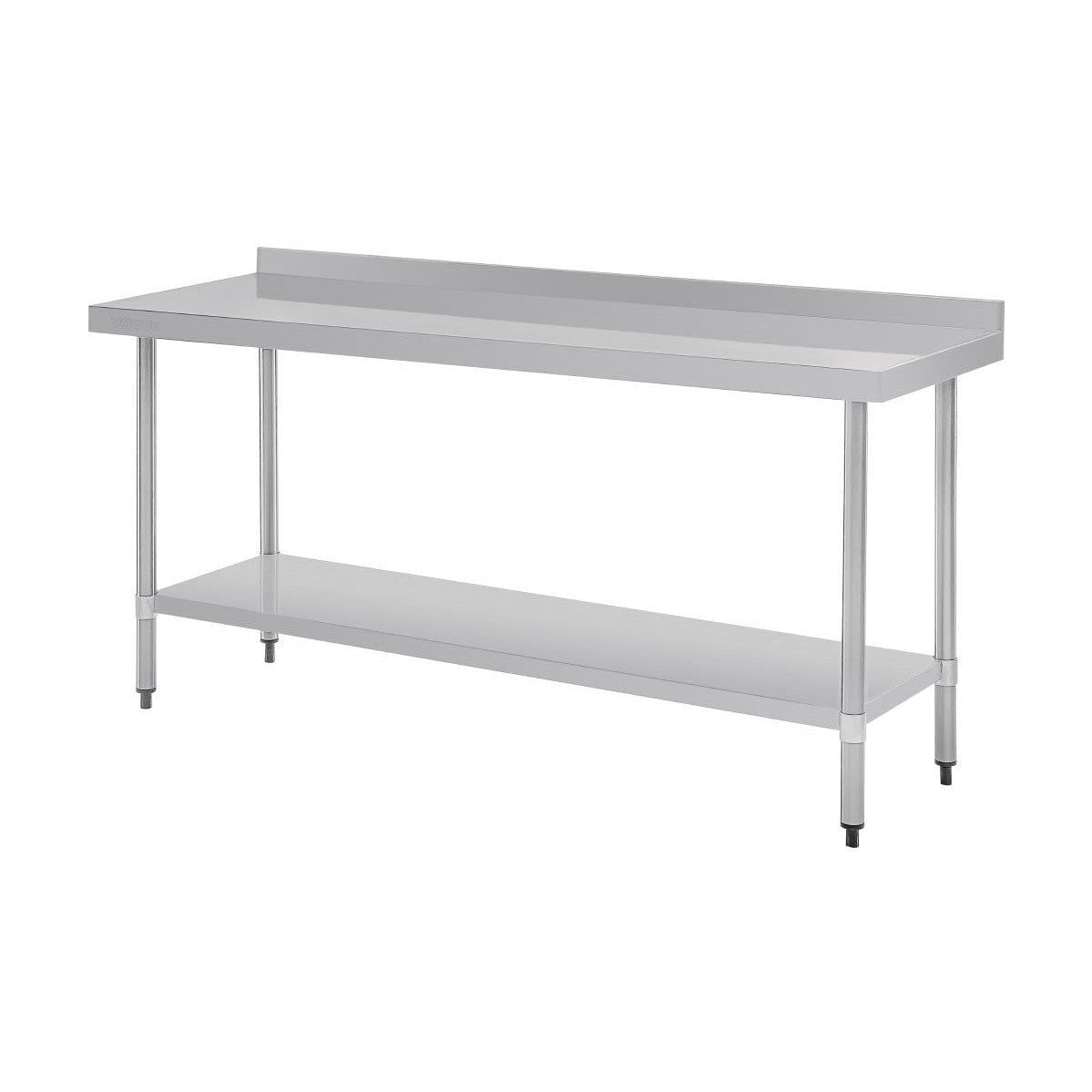 Vogue Stainless Steel Prep Table with Splashback 1800mm - T383
