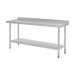 Vogue Stainless Steel Prep Table with Splashback 1800mm - T383