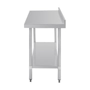 Vogue Stainless Steel Prep Table with Splashback 1800mm - T383