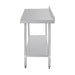 Vogue Stainless Steel Prep Table with Splashback 1800mm - T383