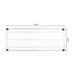 Vogue Steel Wire Wall Shelf 910mm - U201