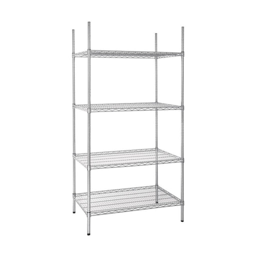 Vogue 4 Tier Wire Shelving Kit 915x610mm - U256