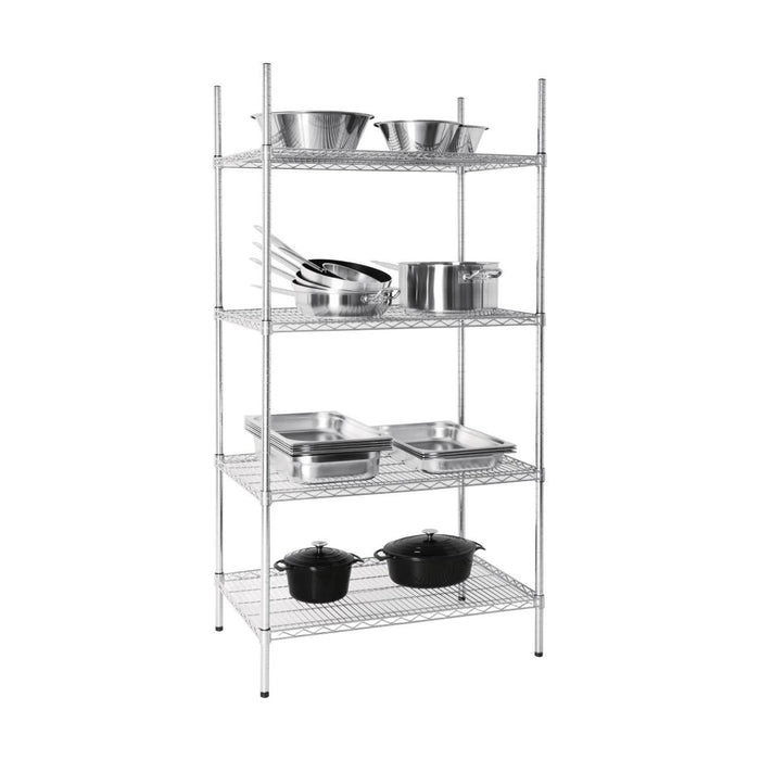 Vogue 4 Tier Wire Shelving Kit 915x610mm - U256