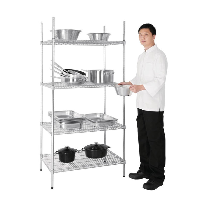 Vogue 4 Tier Wire Shelving Kit 915x610mm - U256