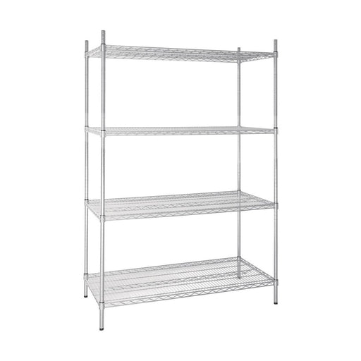 Vogue 4 Tier Wire Shelving Kit 1220x610mm - U257