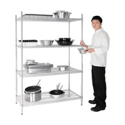 Vogue 4 Tier Wire Shelving Kit 1220x610mm - U257
