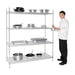 Vogue 4 Tier Wire Shelving Kit 1525x610mm - U258