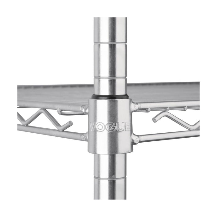 Vogue 4 Tier Wire Shelving Kit 1525x610mm - U258