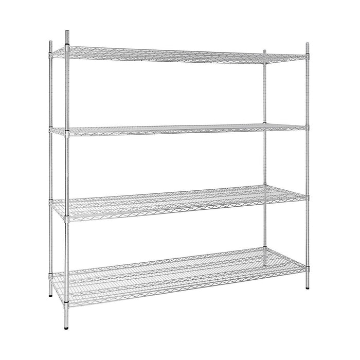 Vogue 4 Tier Wire Shelving Kit 1830x610mm - U259