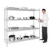 Vogue 4 Tier Wire Shelving Kit 1830x610mm - U259