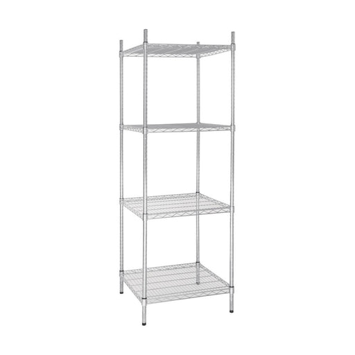 Vogue 4 Tier Wire Shelving Kit 610x610mm - U884