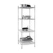 Vogue 4 Tier Wire Shelving Kit 610x610mm - U884