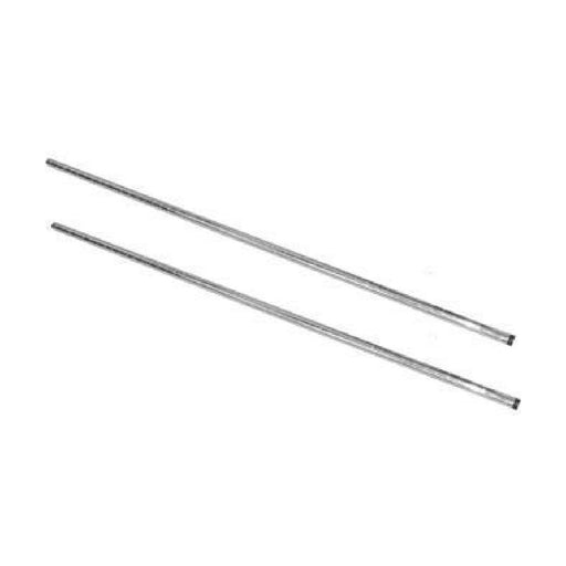Vogue Chrome Upright Posts 1270mm (2 Pack) - U887