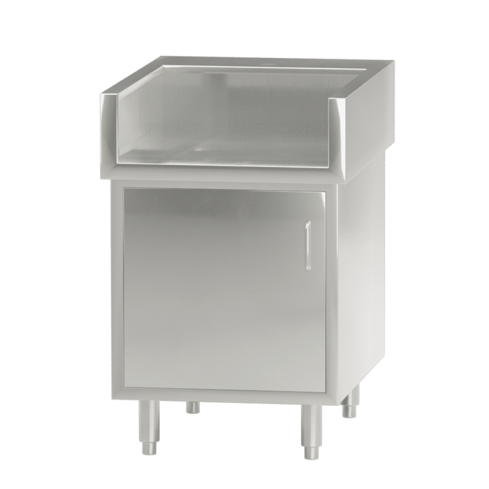 Modular Systems Single Door Stainless Steel Cabinet with Splash Guard - WCB8-0600
