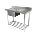 Mixrite Stainless Steel Dishwasher Single Inlet Sink W1200 X D600 X H900 1 - WSS16165R