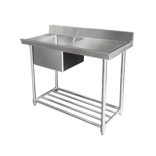 Mixrite Stainless Steel Dishwasher Single Inlet Sink W1200 X D600 X H900 1 - WSS16165R