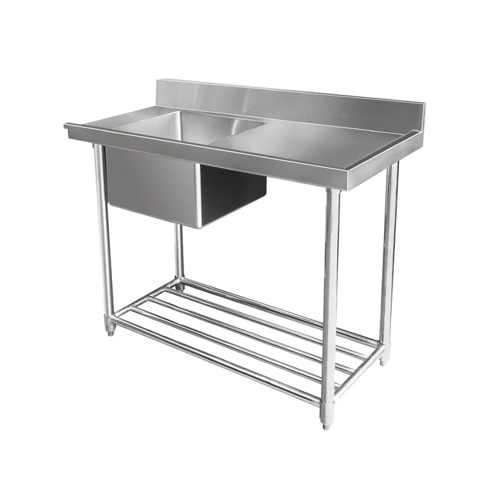 Mixrite Stainless Steel Dishwasher Single Inlet Sink W1200 X D700 X H900 - WSS17165R