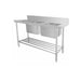 Mixrite Stainless Steel Dishwasher Double Inlet Sink 4 - WSS26165L