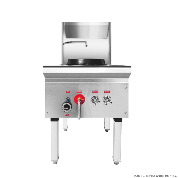 Gasmax Stainless Steel Waterless LPG Gas Single Wok - WW-1L