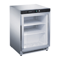 FED-X Stainless Steel Upright Static Display Freezer - XF200SG