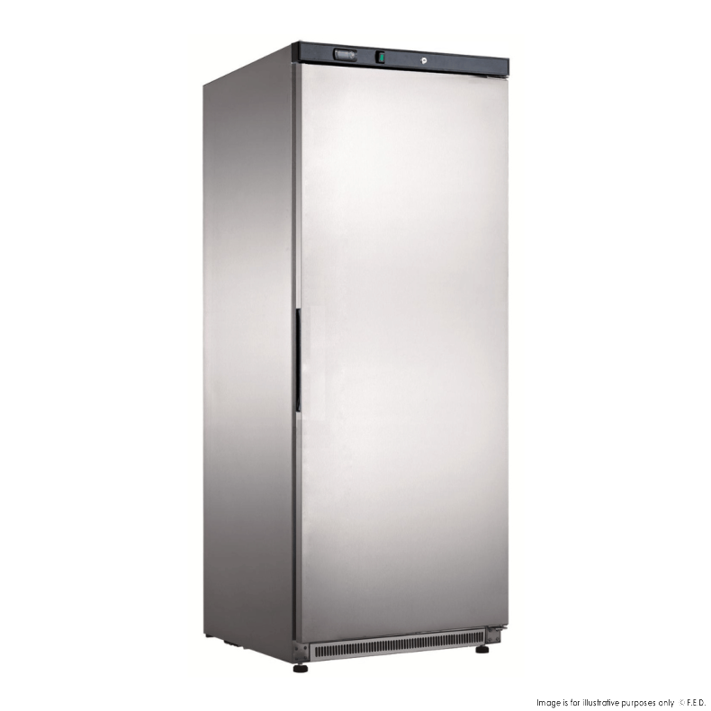 FED-X 1 Door Stainless Steel Upright Static Fridge - XR600SS