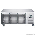 FED-X Three Glass Door Bench Fridge - XUB7C18G3V