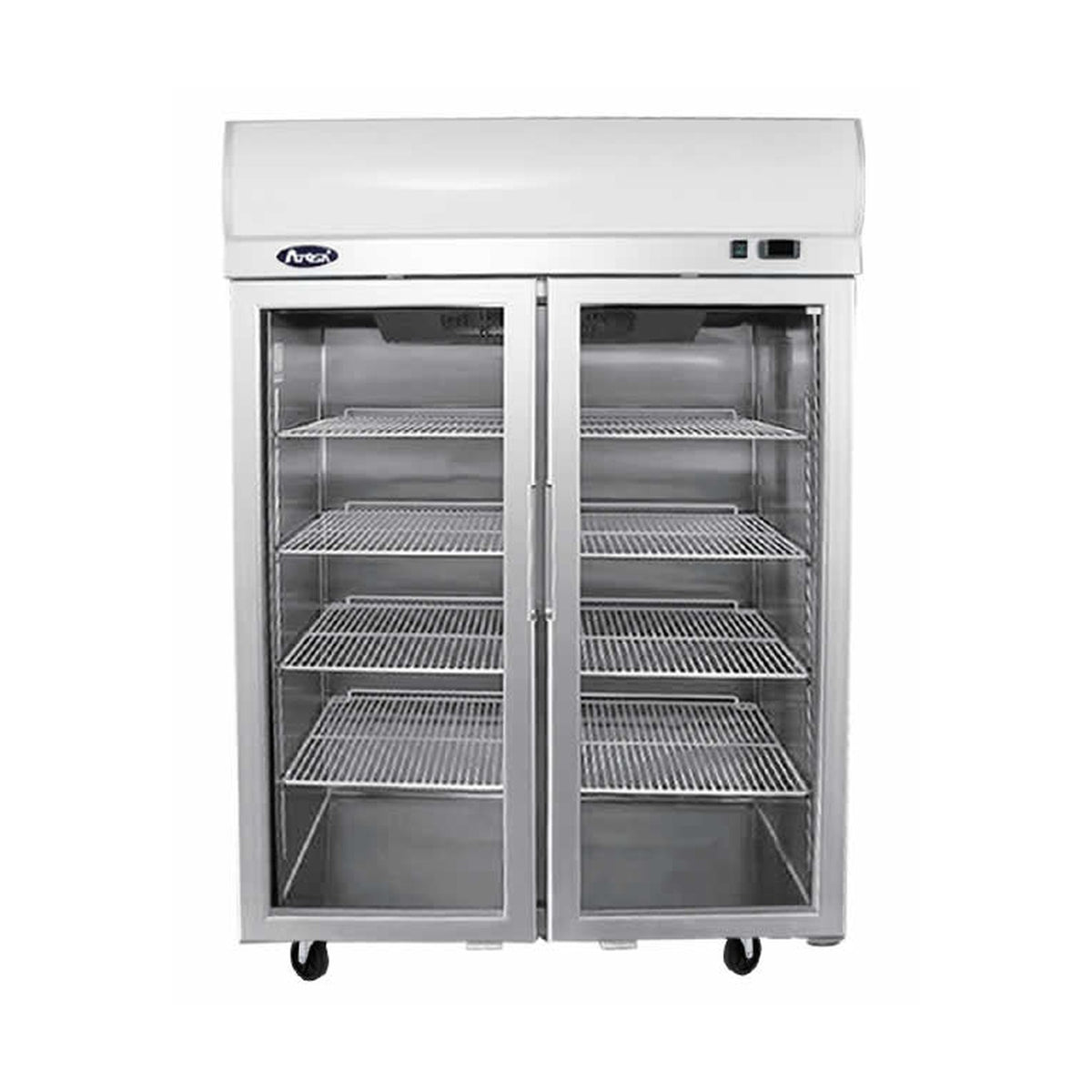 Atosa Top Mounted Double Door Glass Fridge - YCF9402