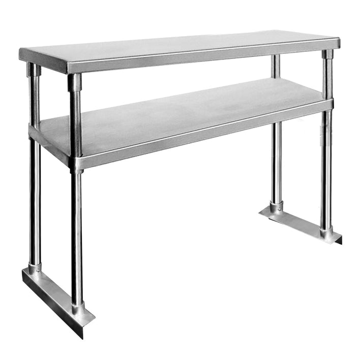 Modular Systems Stainless Steel Double Tier Workbench Overshelf - 1800-WBO2