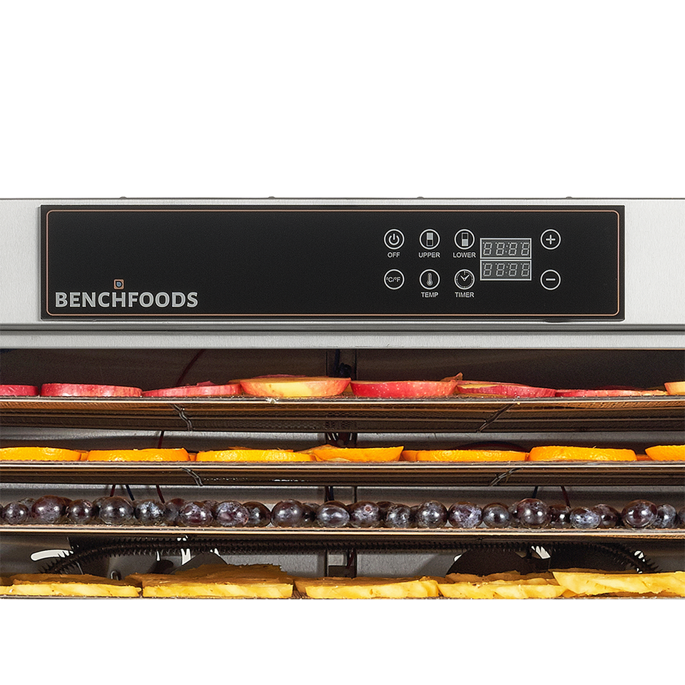 BenchFoods 32 Tray Top & Bottom Commercial Food Dehydrator - 32VCUD