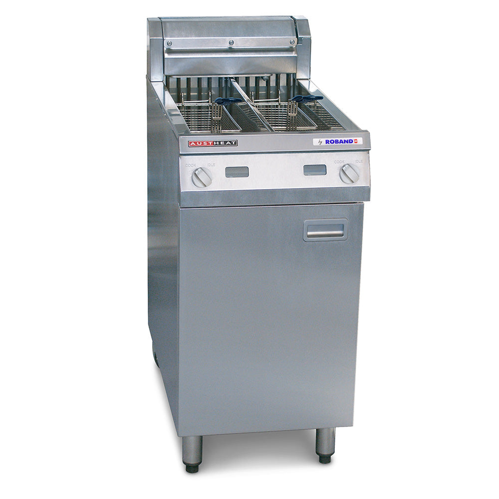 Austheat Freestanding Electric Fryer, 2 tanks - AF822