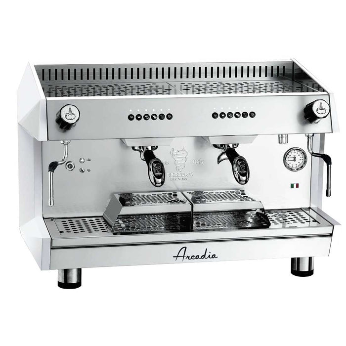 Bezzera Aracdia Professional Espresso Coffee Machine SS Polish White 2 Group - ARCADIA-G2