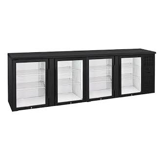 Anvil 4 Door, Glass , Back Bar - BBZ0400