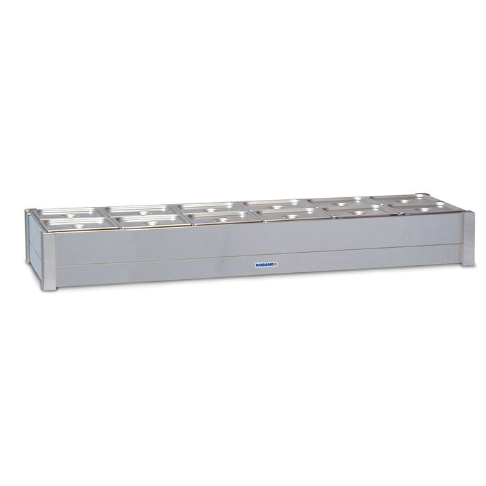 Roband Hot Bain Marie 12 x 1/2 size, pans not included, double row - BM26