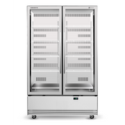 SKOPE ActiveCore BME 2 Glass Door Display or Storage Fridge 1079L - BME1200N-A - White